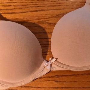 Victoria Secret Plunge Nude Push Up Bra 34B